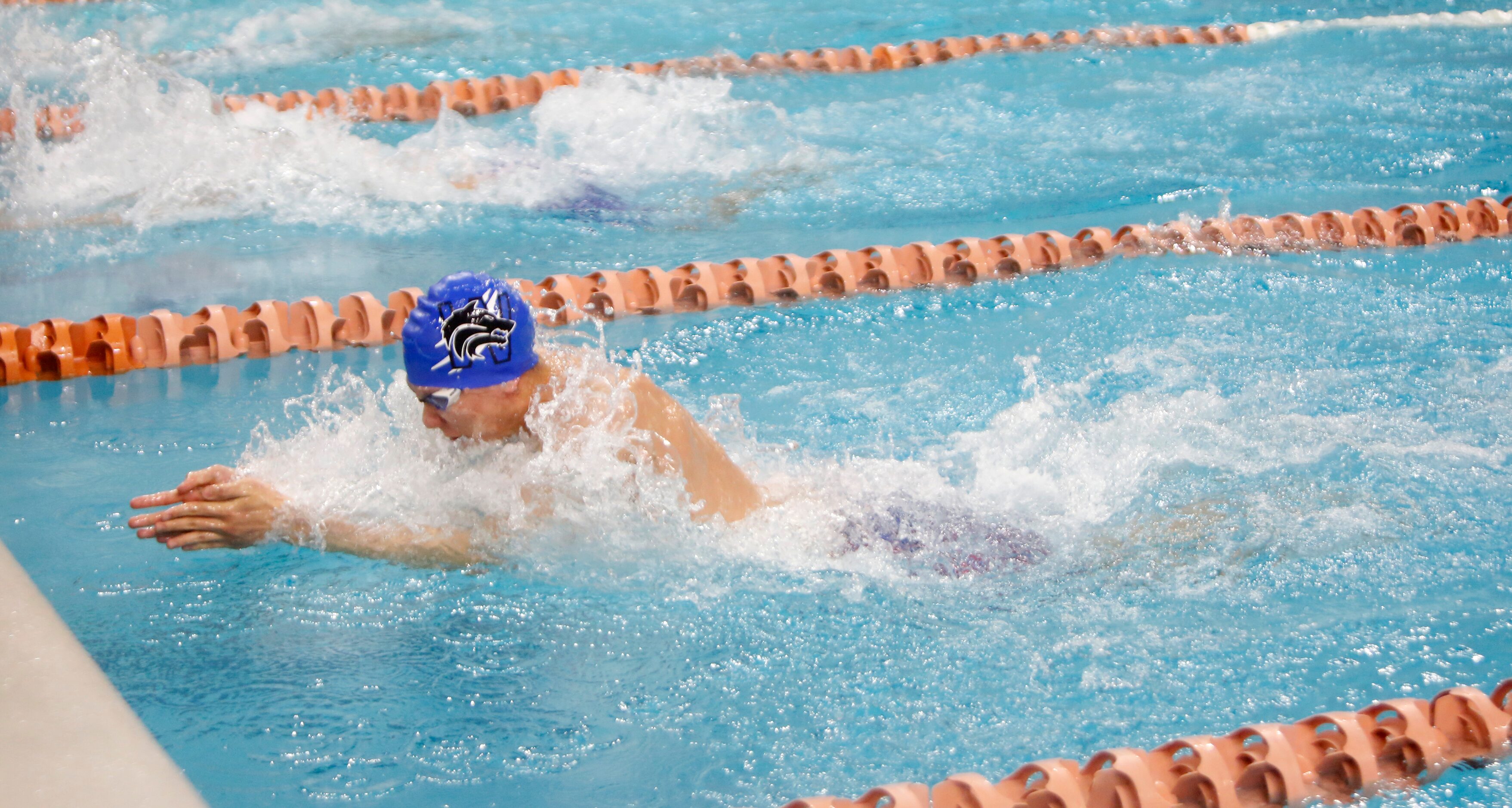 Plano West swimmer Watson Nguyen won his heat in the 6a Boys 100 Yard Breaststroke...