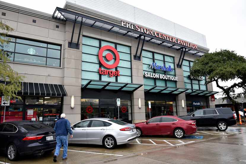 A small urban Target is among retailers in Preston Center Pavilion in Dallas. 