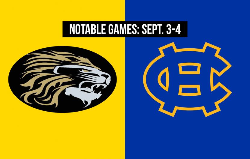 Notable games for the week of Sept. 3-4 of the 2020 season: Kaufman vs. Tyler Chapel Hill.