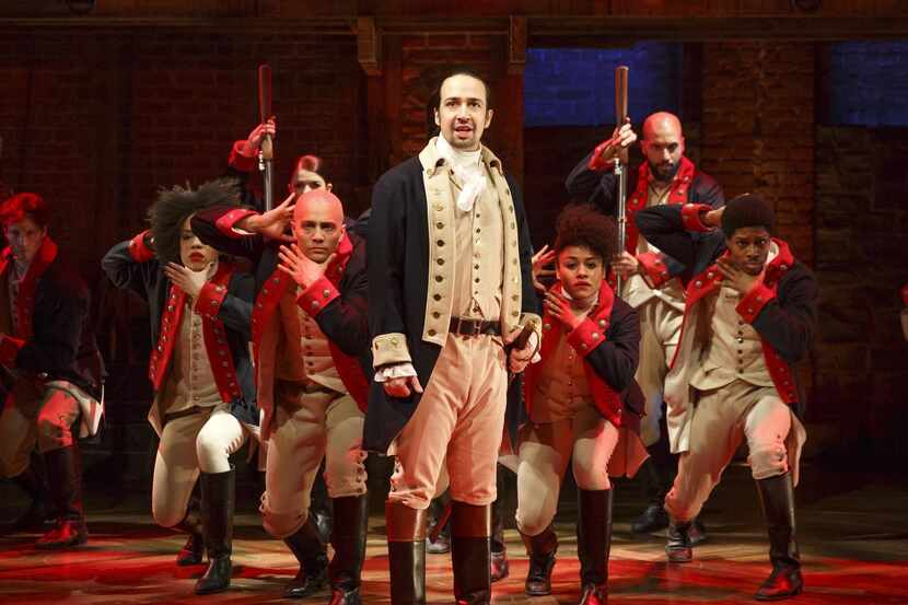 Lin Manuel Miranda durante un show de “Hamilton”, un musical sensación en Broadway y que...
