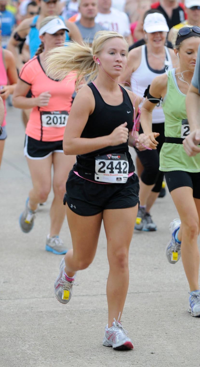 Alyssa Williams begins the Hottest Half at Norbuck Park on Sunday, August 12, 2012   