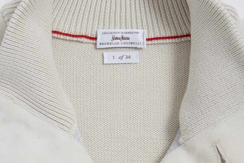 Cotton English rib V-neck sweater vest for $1,095 is one of 50 pieces in the Brunello...