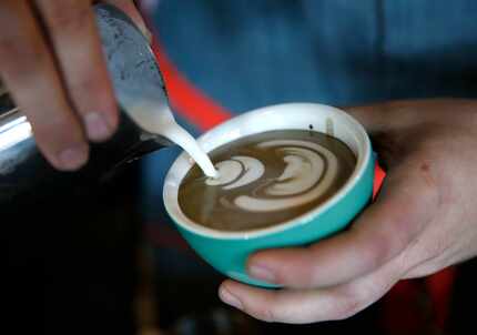 CryptoZoology's Mothman latte features espresso, sweetened condensed milk, salt, sugar and...