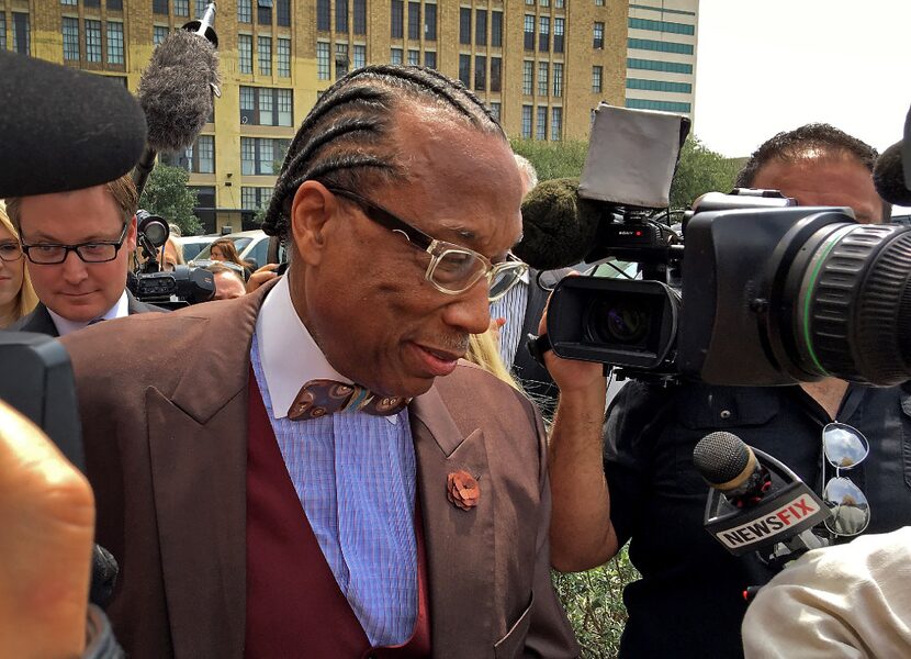 Dallas County Commissioner John Wiley Price walks out of the the Earle Cabell Federal...