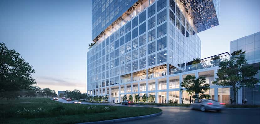 Gaedeke Group's 17-story tower will front on Sam Rayburn Tollway.