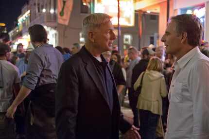Pictured left to right:  Mark Harmon as Special Agent Leroy Jethro Gibbs in NCIS: New...