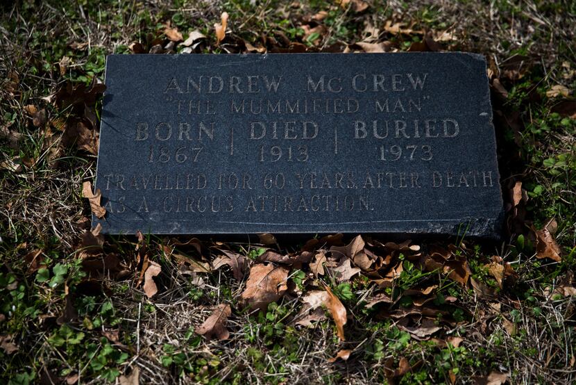Anderson "Andrew" McCrew's headstone