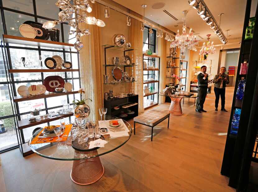 The Home section of Forty Five Ten, a new four-level store in downtown Dallas, photographed...