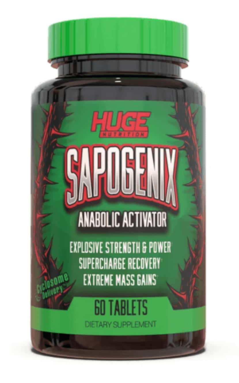 Sapogenix green bottle label