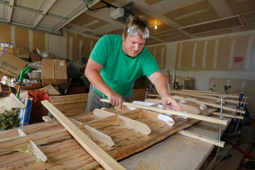 
Bassham’s custom surfboards start at $800. For the Gulf coast, a long board is ideal. 



