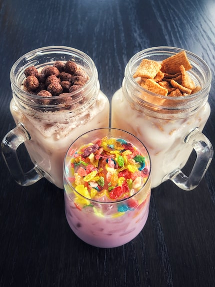 Some of The Biscuit Bar's brunch bevvies include cereal-themed cocktails.