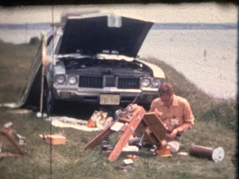 LaVerne Biser set up his instruments to watch his first total solar eclipse in 1963 in...