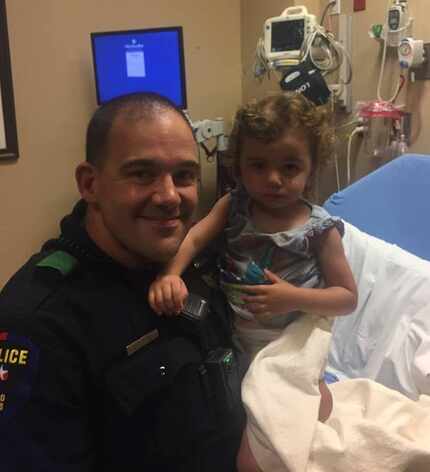 Plano police Officer Coy Clements and Ariana Yousif 