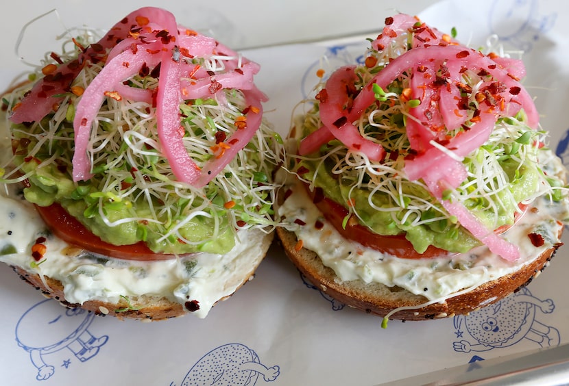 The Millennial Falcon, an everything bagel with fermented jalapeno schmear, tomato, avocado,...