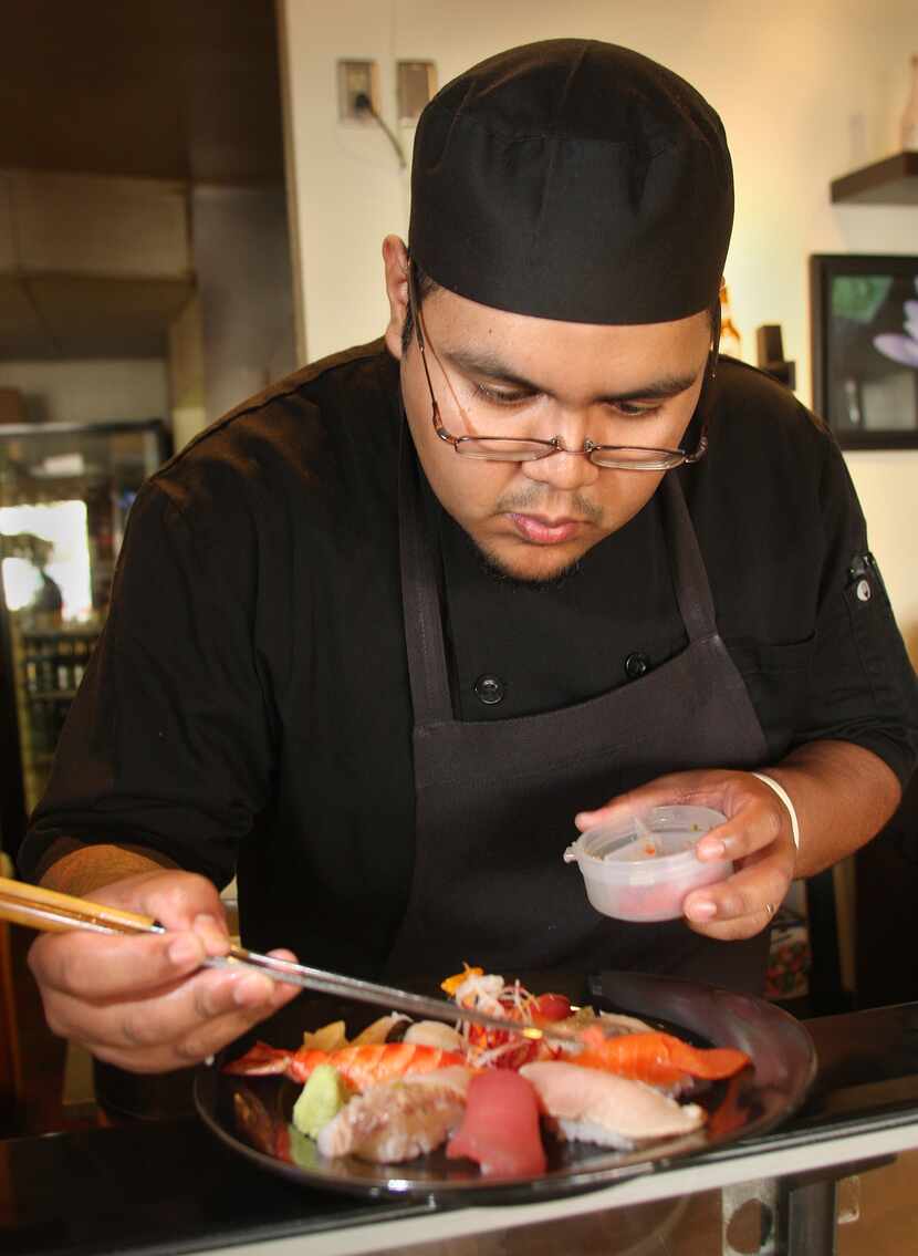 Jesús García earned four stars for Fort Worth's Little Lilly Sushi when he was head chef there.