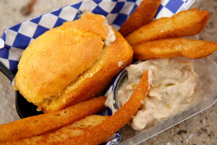 Cornbread stuffed with white-bean chili sounds great, but the Texas Twang-kie underwhelmed.