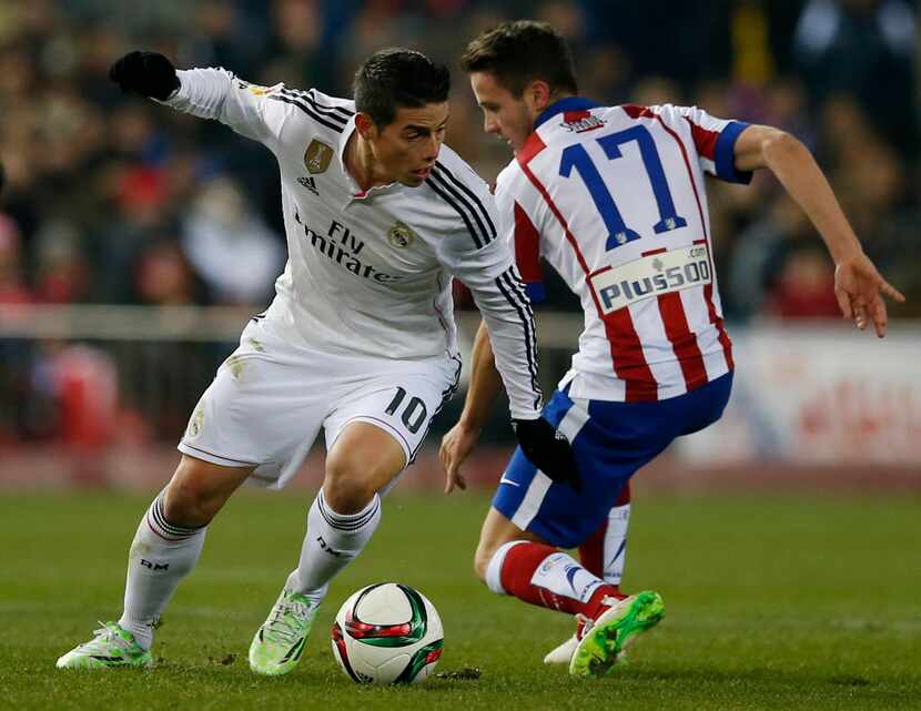 James Rodríguez juega con el Real Madrid. / Foto AP