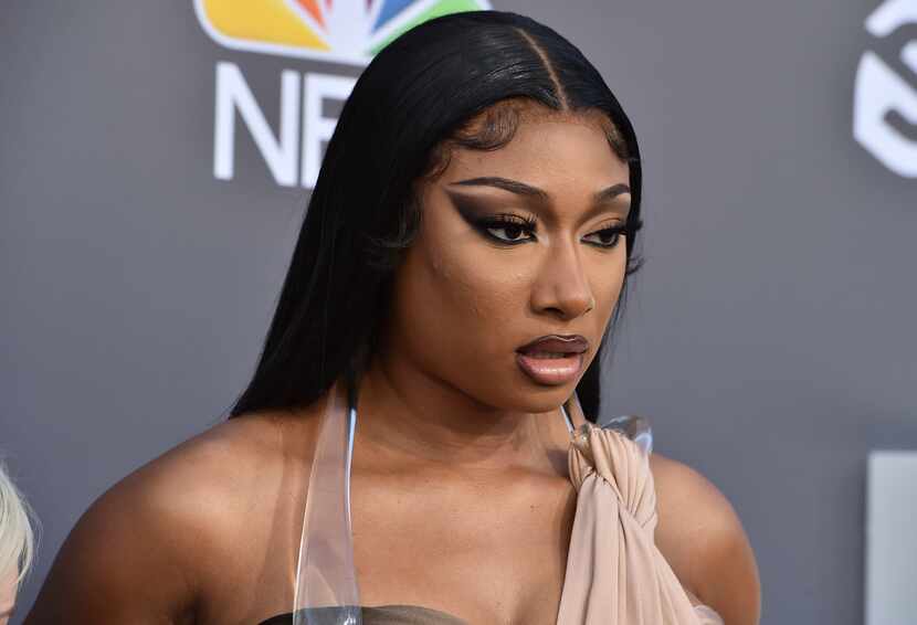 FILE - Megan Thee Stallion arrives at the Billboard Music Awards on May 15, 2022, at the MGM...