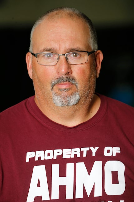 Wylie's head football coach Jimmy Carter at Wylie High School in Wylie, Texas on Thursday,...