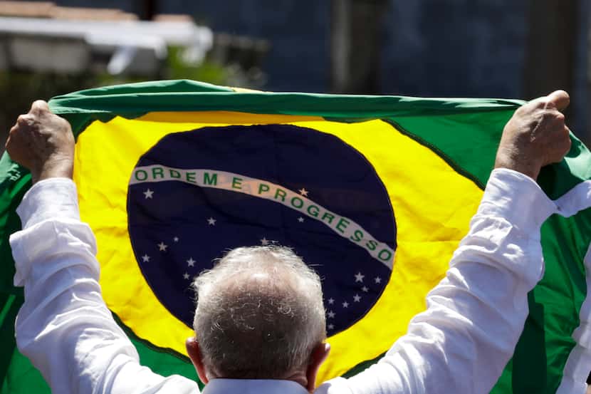 Former Brazilian President Luiz Inacio Lula da Silva, who is running for president again,...