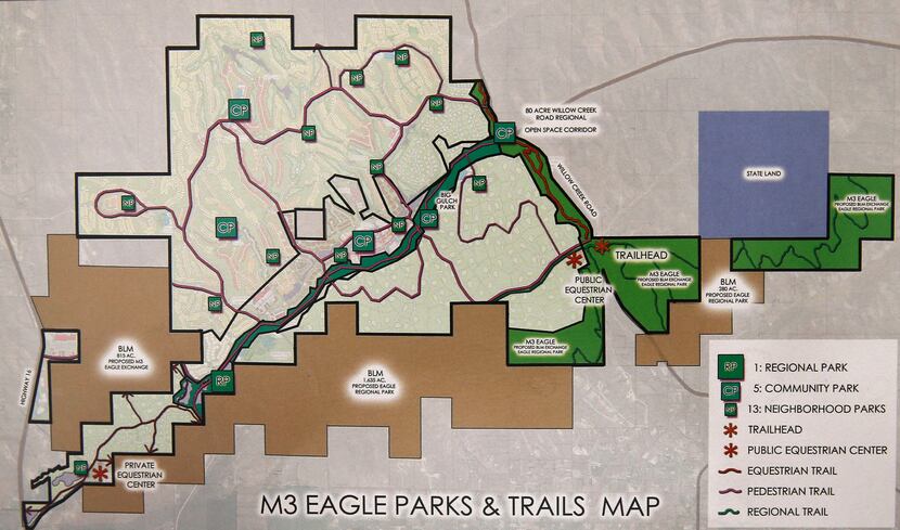 A brochure that an area resident received in the mail showed some of the proposed features...