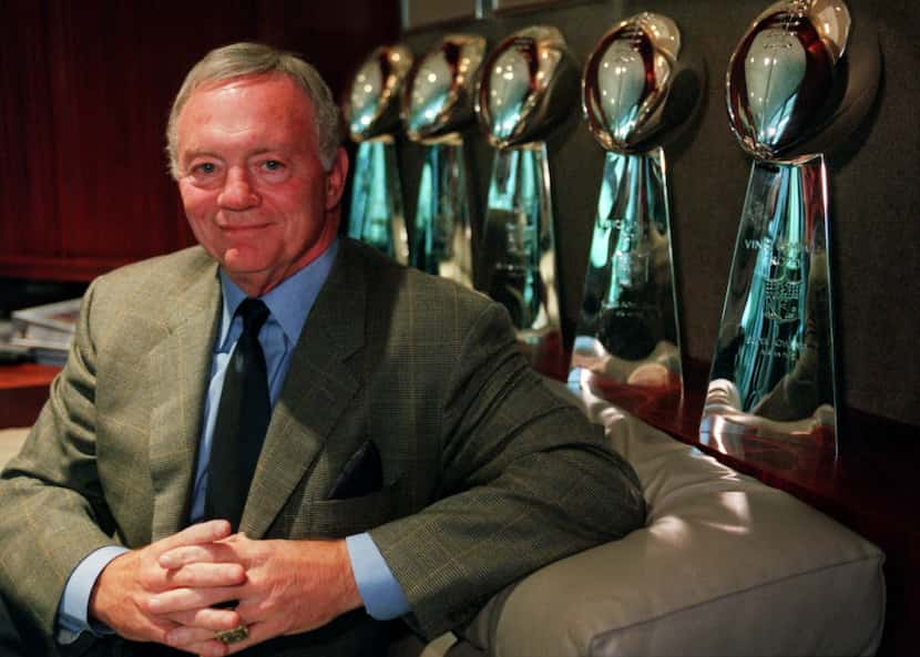 Shot October 12, 2000 - Cowboys owner and general manager Jerry Jones in his office at...