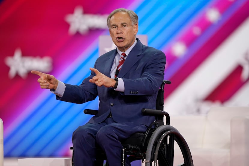 Texas Gov. Greg Abbott spoke at the Conservative Political Action Conference (CPAC) in...
