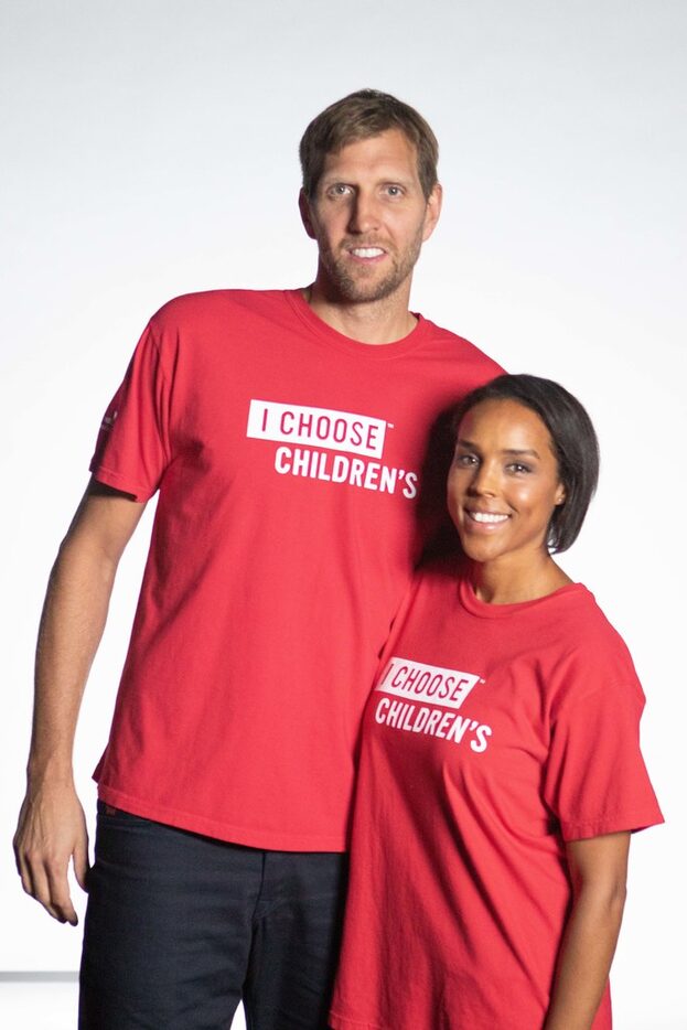 Dirk and Jessica Nowitzki for the "I Choose Children's" awareness campaign