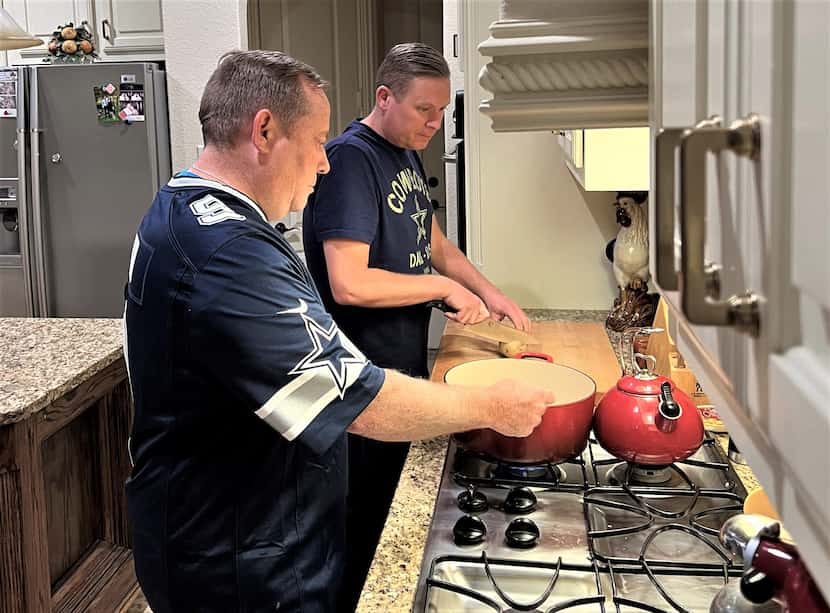 Boyd and Eason at work in the kitchen, where trying to whip up wins for the Cowboys has been...