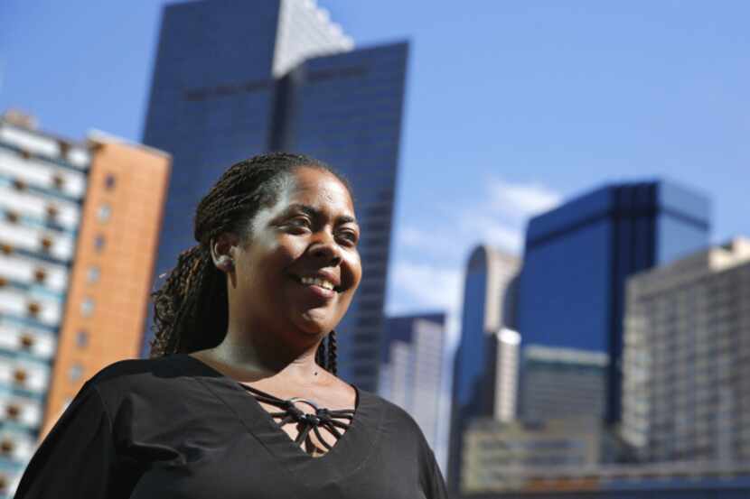 Environmental protection specialist Zakiya Davis said she started getting low on food during...