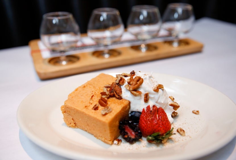 Sweet potato mousse by Executive Chef Suki Otsuki of Meddlesome Moth in Dallas 