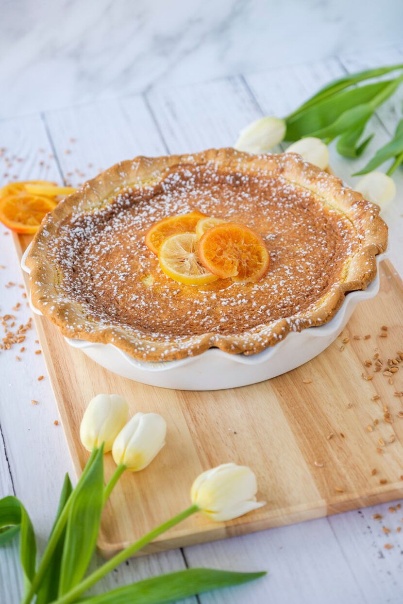 Easter Grain Pie.  Styling by Kristen Massad. (Smiley N. Pool/The Dallas Morning News)