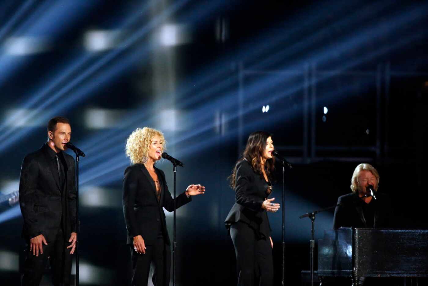 Little Big Town performs during the 2015 Academy of Country Music Awards Sunday, April 19,...