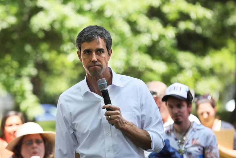 Democratic presidential candidate, former U.S. Rep. Beto O'Rourke, attended the Manchester...