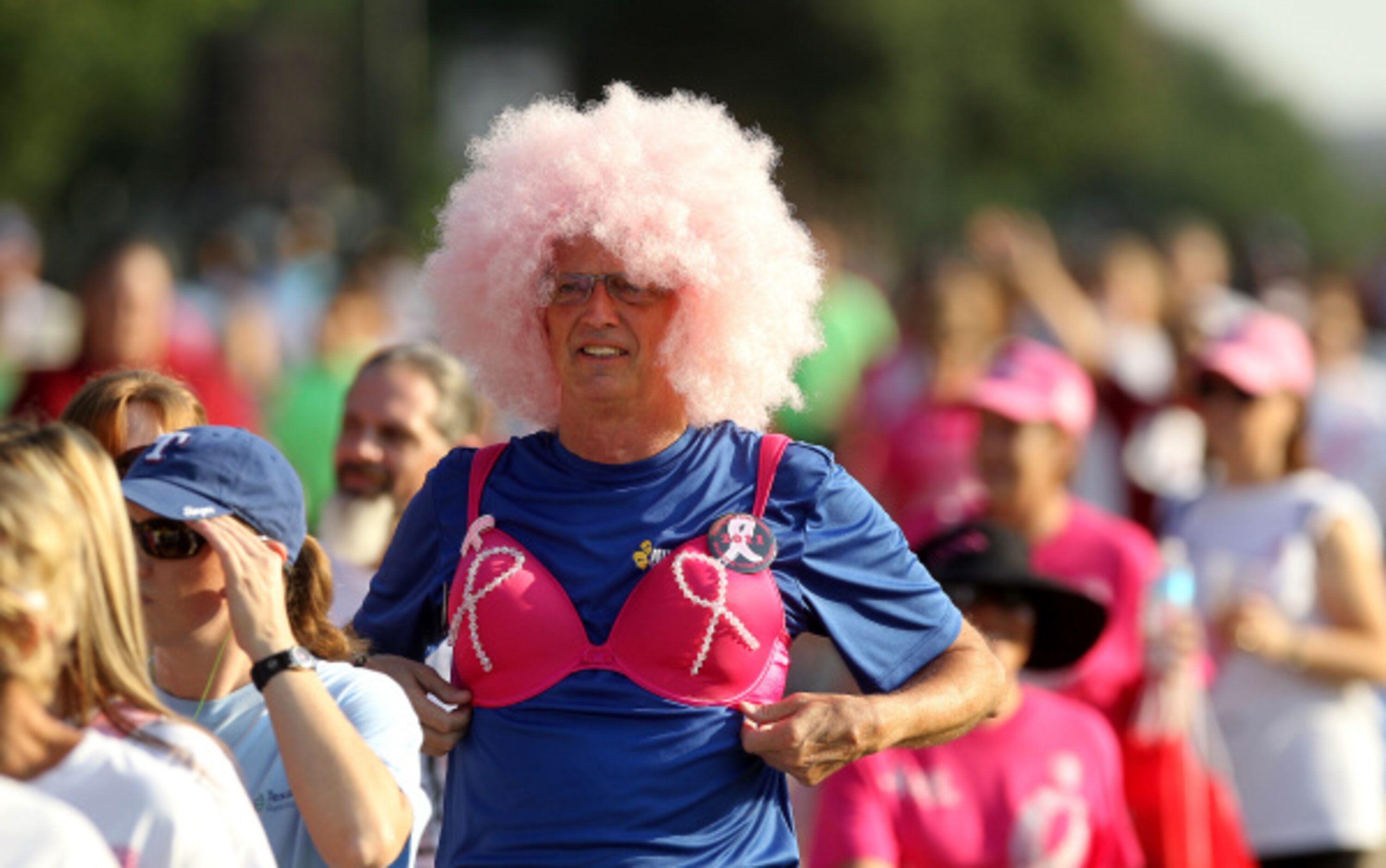 Bill Wetsel walks with other participants in the 5K portion of the 22nd annual North Texas...