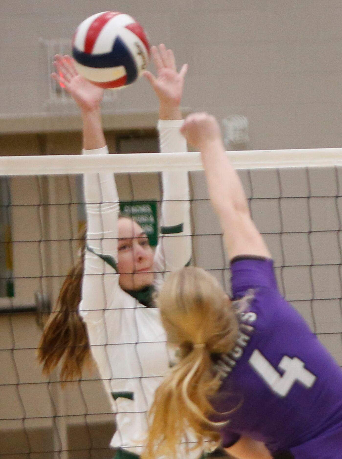 Frisco Lebanon Trail's Chloe Bohon (3) defends against the shot of Frisco Independence...