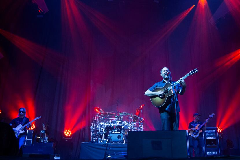 Dave Matthews Band performs without violinist Boyd Tinsley at the Dos Equis Pavilion in...