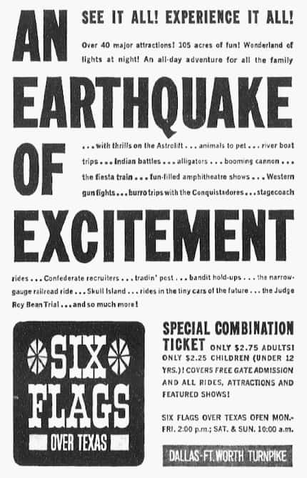 Ad from September 1961 ran in The Dallas Morning News.