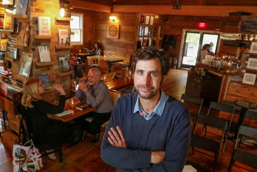 Javier Garc­a del Moral Diaz, co-founder of the Wild Detectives bookshop in Oak Cliff in 2018