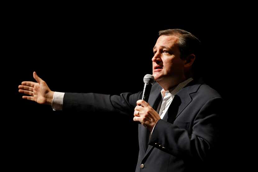  Republican presidential candidate Ted Cruz spoke at a campaign stop Friday at the...