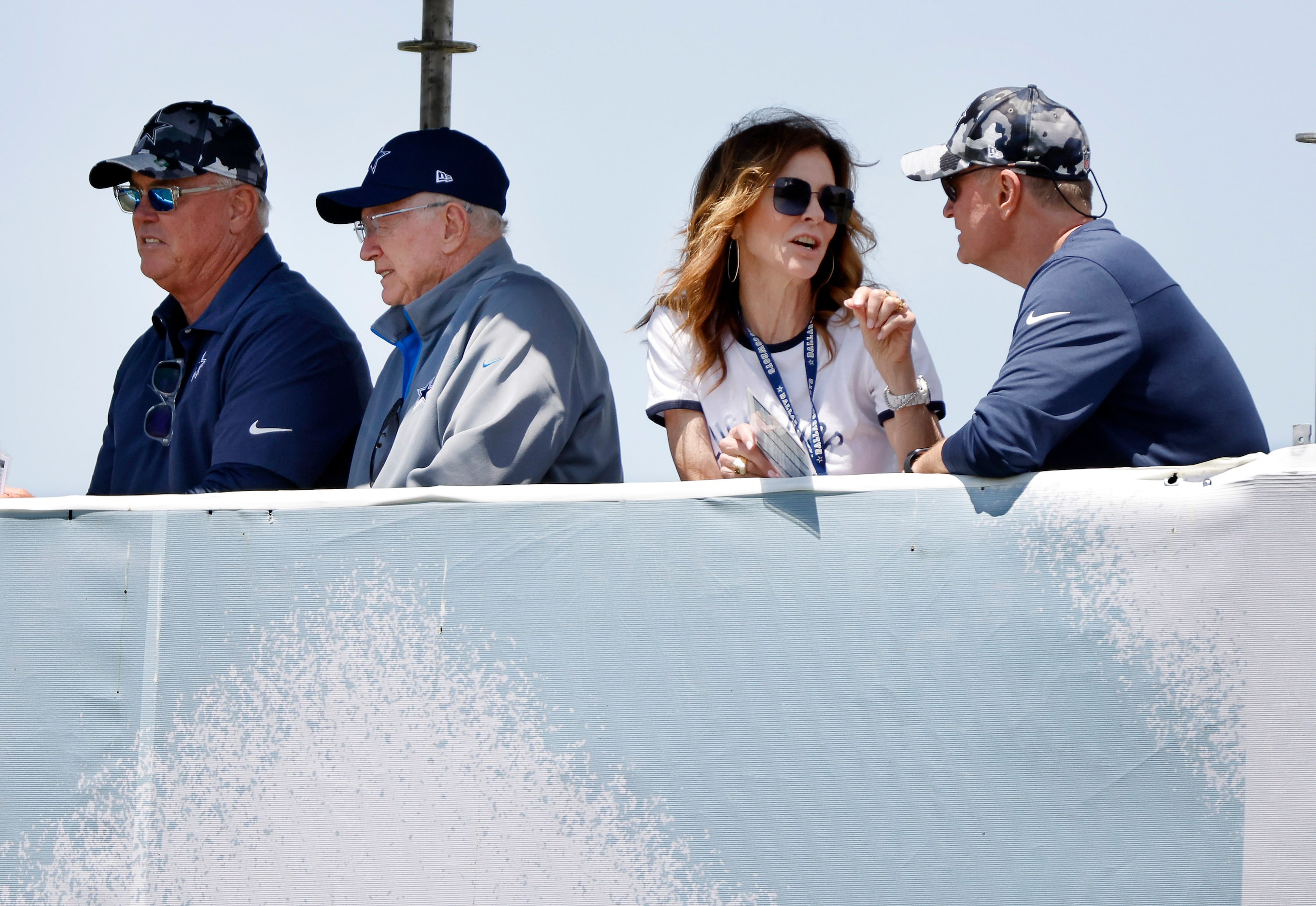 The Jones family (from left) Stephen Jones, Jerry Jones, Charlotte Jones and Jerry Jones Jr...