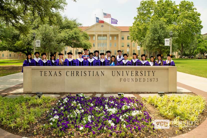 Members of the Class of 2023 at Anne Burnett Marion School of Medicine at Texas Christian...