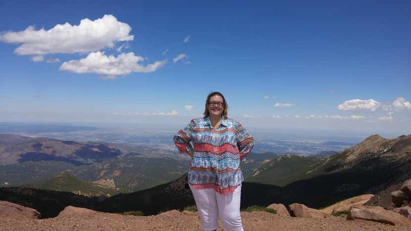 Margaret Davis, shown here outside Colorado Springs, weighed 301 pounds at her heaviest. She...