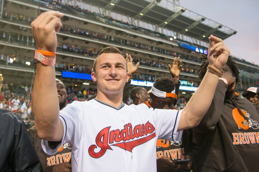 FILE - June 7: Former A&M quarterback Johnny Manziel recently drafted by the NFL Cleveland...