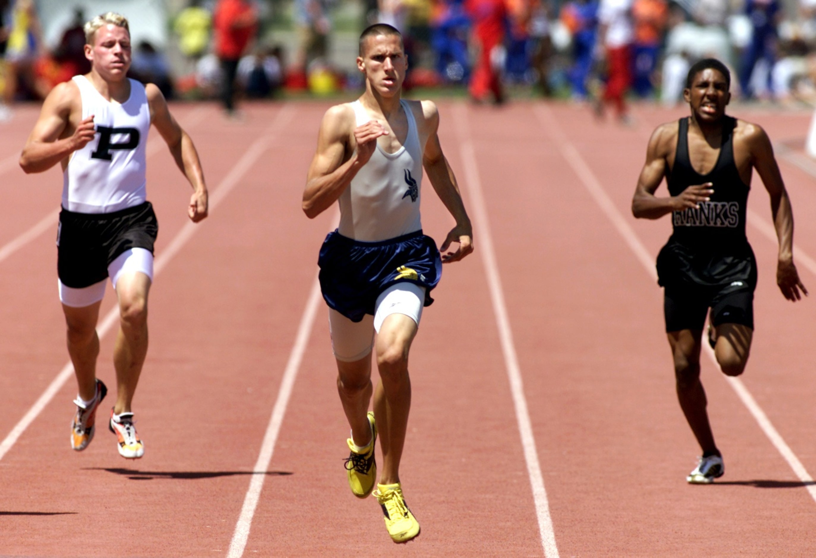 From 2003: Jeremy Wariner breezes to a boy's 400 meter win ahead of Odesa Permian's Matt...