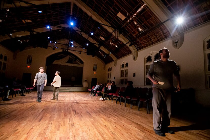 From left: Brandon J. Walker (Romeo), Scott Shomaker (Benvolio) and Christopher Rutherford...