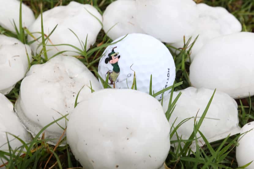 Golf ball size hail hit Duncanville, Texas, on April 26, 2017, around 6 a.m. at 826 North...