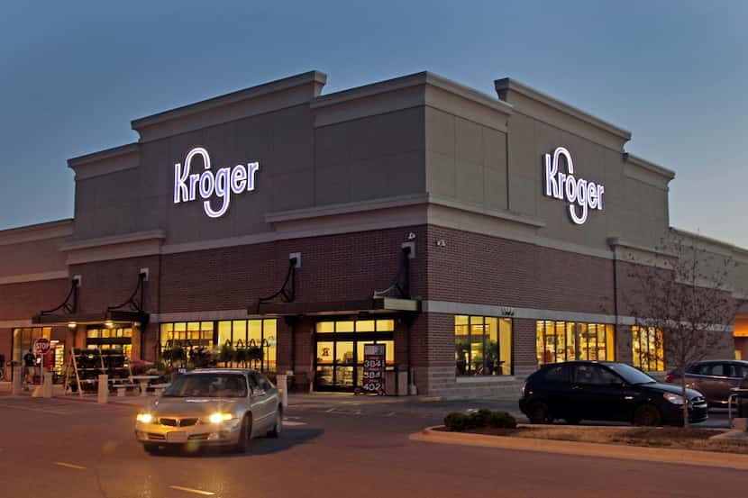 FILE - This June 12, 2012 file photo shows a Kroger store in Indianapolis. The Kroger Co....