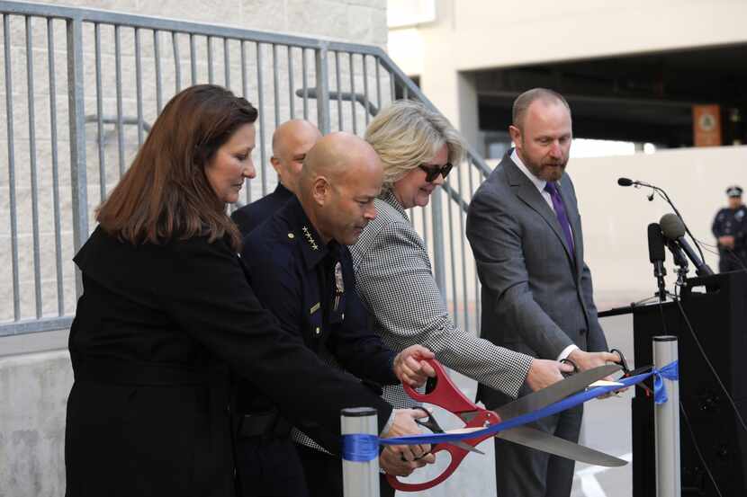 Dallas City Council member Gay Donnell Willis (from left), Dallas police Chief Eddie García...