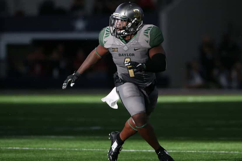 Baylor Bears linebacker Taylor Young (1) in the second half during an NCAA football game...